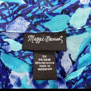 Maggie Barnes Womens Top Plus Size 5X 34W 36W